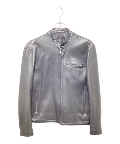 PAUL SMITH（ポールスミス）Paul Smith (ポールスミス) シングルライダースジャケット ブラック サイズ:Ｍの古着・服飾アイテム