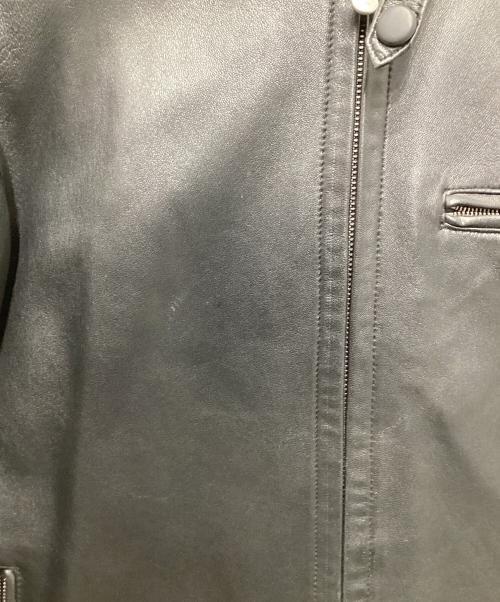 PAUL SMITH（ポールスミス）Paul Smith (ポールスミス) シングルライダースジャケット ブラック サイズ:Ｍの古着・服飾アイテム