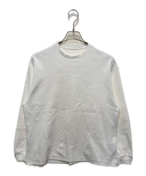 MOON TREE PLANET（ムーンツリープラネット）MOON TREE PLANET (ムーンツリープラネット) リブカットソー ホワイト サイズ:Ｍの古着・服飾アイテム