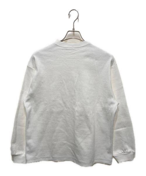 MOON TREE PLANET（ムーンツリープラネット）MOON TREE PLANET (ムーンツリープラネット) リブカットソー ホワイト サイズ:Ｍの古着・服飾アイテム