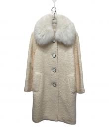 Diagram（ダイアグラム）の古着「ウールループコート」｜アイボリー