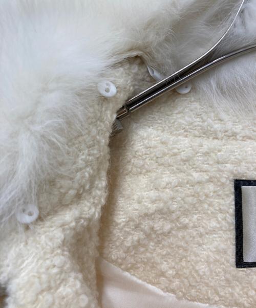 Diagram（ダイアグラム）Diagram (ダイアグラム) ウールループコート アイボリー サイズ:36の古着・服飾アイテム