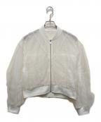 Diagramダイアグラム）の古着「チュールギャザーブルゾン」｜ホワイト