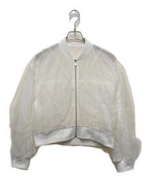 Diagram（ダイアグラム）の古着「チュールギャザーブルゾン」｜ホワイト