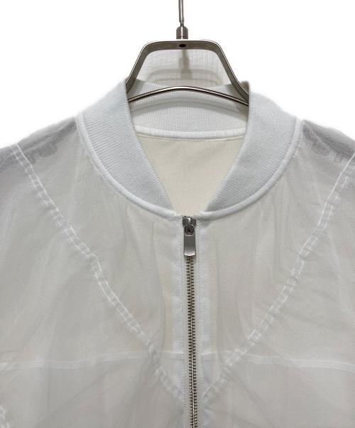 Diagram（ダイアグラム）Diagram (ダイアグラム) チュールギャザーブルゾン ホワイト サイズ:36の古着・服飾アイテム