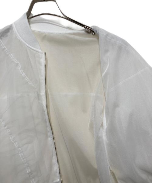 Diagram（ダイアグラム）Diagram (ダイアグラム) チュールギャザーブルゾン ホワイト サイズ:36の古着・服飾アイテム