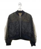 Diagramダイアグラム）の古着「チュールギャザーブルゾン」｜ブラック