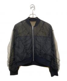 Diagram（ダイアグラム）の古着「チュールギャザーブルゾン」｜ブラック