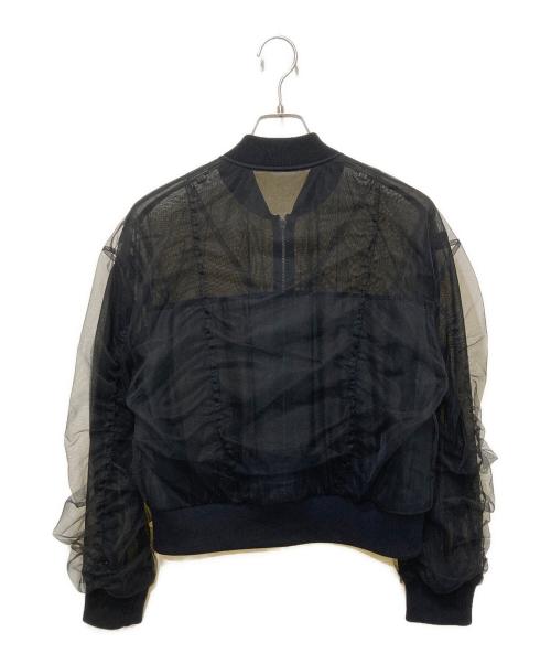 Diagram（ダイアグラム）Diagram (ダイアグラム) チュールギャザーブルゾン ブラック サイズ:36の古着・服飾アイテム