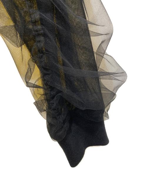 Diagram（ダイアグラム）Diagram (ダイアグラム) チュールギャザーブルゾン ブラック サイズ:36の古着・服飾アイテム