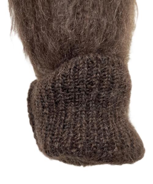 MOON TREE PLANET（ムーンツリープラネット）MOON TREE PLANET (ムーンツリープラネット) モヘアカーディガン ブラウン サイズ:Ｍの古着・服飾アイテム