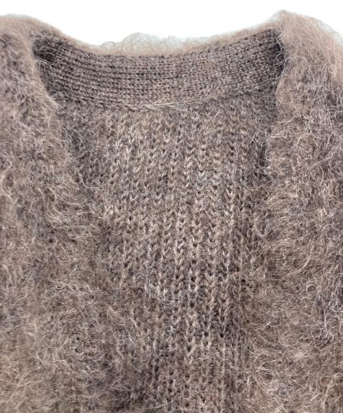 MOON TREE PLANET（ムーンツリープラネット）MOON TREE PLANET (ムーンツリープラネット) モヘアカーディガン ブラウン サイズ:Ｍの古着・服飾アイテム