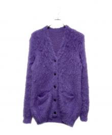 MOON TREE PLANET（ムーンツリープラネット）の古着「モヘアカーディガン」｜パープル