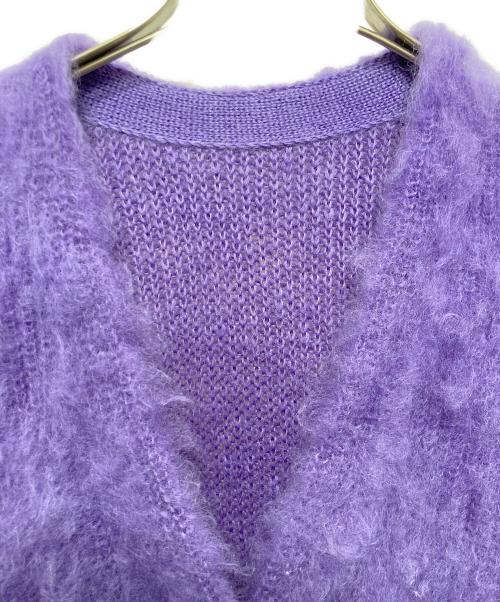 MOON TREE PLANET（ムーンツリープラネット）MOON TREE PLANET (ムーンツリープラネット) モヘアカーディガン パープル サイズ:Ｍの古着・服飾アイテム