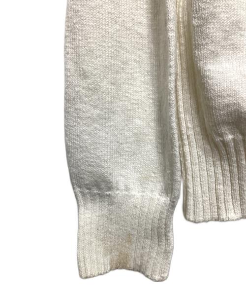 STONE ISLAND（ストーンアイランド）STONE ISLAND (ストーンアイランド) ロゴワッペンコットンカーディガン ホワイト サイズ:Ｍの古着・服飾アイテム