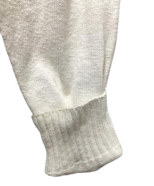 STONE ISLAND（ストーンアイランド）STONE ISLAND (ストーンアイランド) ロゴワッペンコットンカーディガン ホワイト サイズ:Ｍの古着・服飾アイテム