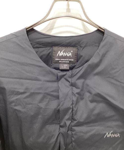 NANGA（ナンガ）NANGA (ナンガ) URBAN RESEARCH DOORS (アーバンリサーチドアーズ) 別注インナーダウンジャケット ブラック サイズ:Lの古着・服飾アイテム