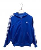 adidasアディダス）の古着「ヴィンテージフーデッドトラックジャケット」｜ブルー