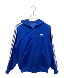 adidas（アディダス）の古着「ヴィンテージフーデッドトラックジャケット」｜ブルー