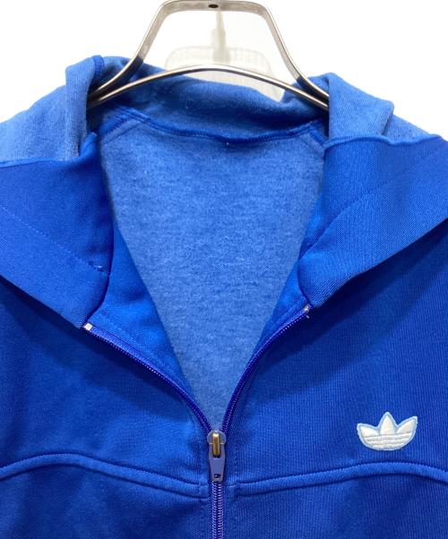 adidas（アディダス）adidas (アディダス) ヴィンテージフーデッドトラックジャケット ブルー サイズ:Lの古着・服飾アイテム