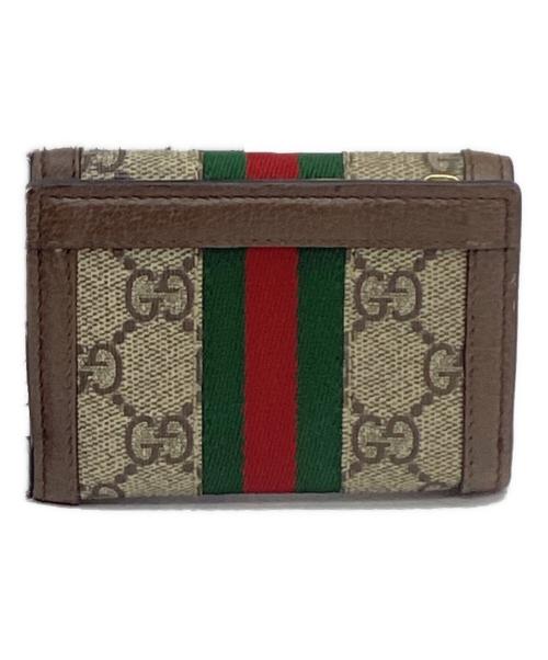 GUCCI（グッチ）GUCCI (グッチ) 3つ折り財布 ブラウンの古着・服飾アイテム