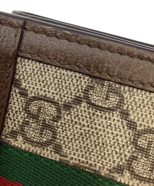 GUCCI（グッチ）GUCCI (グッチ) 3つ折り財布 ブラウンの古着・服飾アイテム