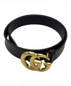 GUCCIグッチ）の古着「ダブルGベルト」｜ブラック