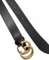 GUCCI (グッチ) ダブルGベルト ブラック サイズ:75・30（70-80㎝）：30000円