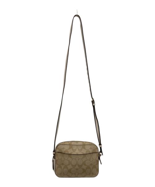 COACH（コーチ）COACH (コーチ) ミニカメラ ショルダーバッグ アイボリー×ベージュの古着・服飾アイテム