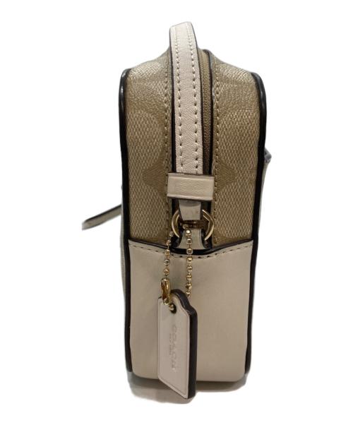 COACH（コーチ）COACH (コーチ) ミニカメラ ショルダーバッグ アイボリー×ベージュの古着・服飾アイテム
