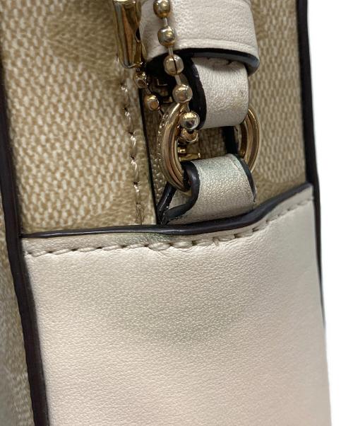 COACH（コーチ）COACH (コーチ) ミニカメラ ショルダーバッグ アイボリー×ベージュの古着・服飾アイテム