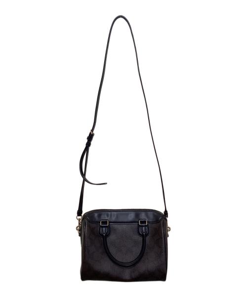 COACH（コーチ）COACH (コーチ) 2WAYミニボストンバッグ ブラウンの古着・服飾アイテム