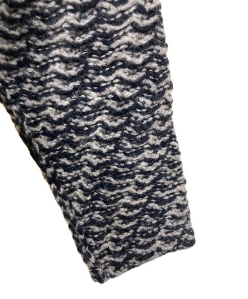 YOKE（ヨーク）YOKE (ヨーク) バイアスハイネックセーター ブラック×ホワイト サイズ:2の古着・服飾アイテム