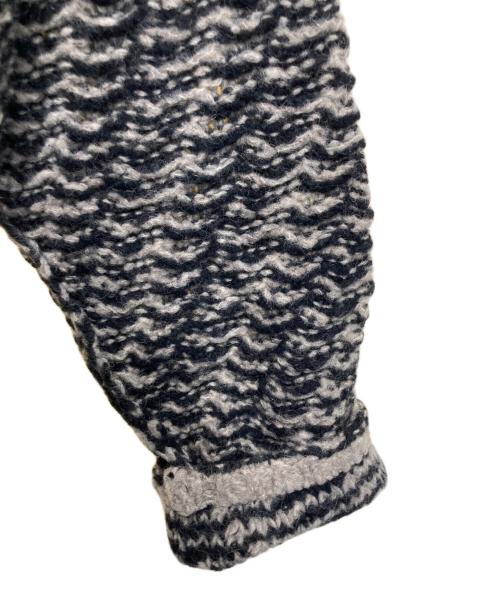 YOKE（ヨーク）YOKE (ヨーク) バイアスハイネックセーター ブラック×ホワイト サイズ:2の古着・服飾アイテム