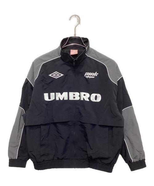 UMBRO（アンブロ）UMBRO (アンブロ) atmos pink (アトモスピンク) トラックジャケット ブラック サイズ:FREEの古着・服飾アイテム