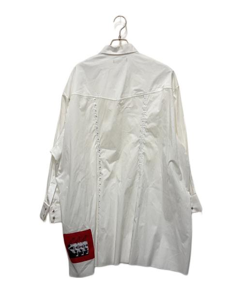 DIESEL（ディーゼル）DIESEL (ディーゼル) シャツワンピース ホワイト サイズ:Ｓの古着・服飾アイテム