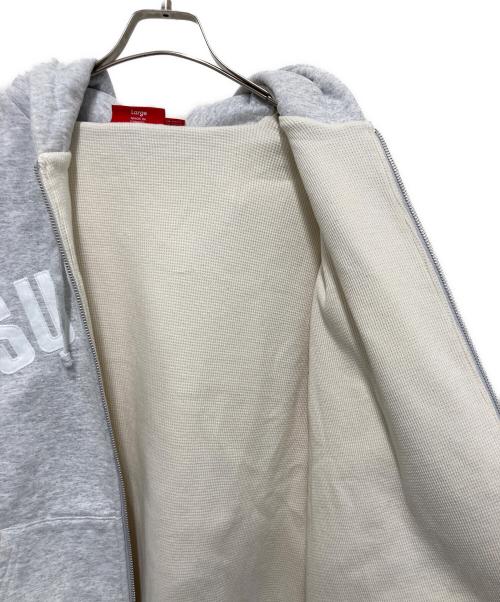 SUPREME（シュプリーム）SUPREME (シュプリーム) アーク サーマル 裏地 ジップアップ フード付きスウェット グレー サイズ:Lの古着・服飾アイテム