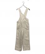CURRENTAGEカレンテージ）の古着「デニムオーバーオール」｜ホワイト