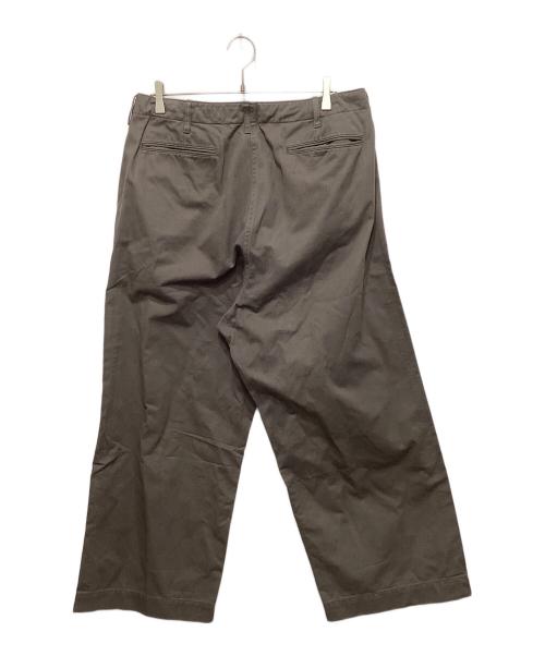 BEAMS（ビームス）BEAMS (ビームス) 1940'sディテール ワイドチノパンツ カーキ サイズ:Ⅼの古着・服飾アイテム