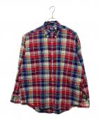 POLO RALPH LAUREN×BEAMSポロ・ラルフローレン×ビームス）の古着「別注ボタンダウンチェックシャツ」｜レッド×ブルー