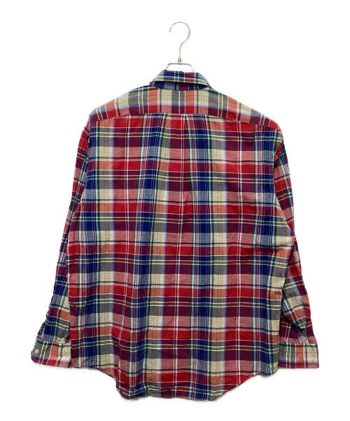 POLO RALPH LAUREN（ポロ・ラルフローレン）POLO RALPH LAUREN (ポロ・ラルフローレン) BEAMS (ビームス) 別注ボタンダウンチェックシャツ レッド×ブルー サイズ:Lの古着・服飾アイテム