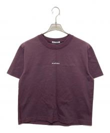 Acne studios（アクネ ストゥディオズ）の古着「ロゴTシャツ」｜ボルドー