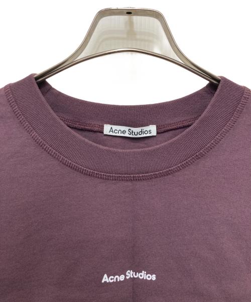 Acne studios（アクネ ストゥディオズ）ACNE STUDIOS (アクネ ストゥディオズ) ロゴTシャツ ボルドー サイズ:Ｓの古着・服飾アイテム