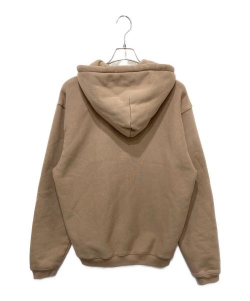 stussy（ステューシー）stussy (ステューシー) ロゴジップフーディ ベージュ サイズ:Ｍの古着・服飾アイテム
