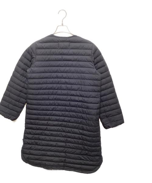 Traditional Weatherwear（トラディショナルウェザーウェア）Traditional Weatherwear (トラディショナルウェザーウェア) ノーカラーダウンコート ブラック サイズ:36の古着・服飾アイテム