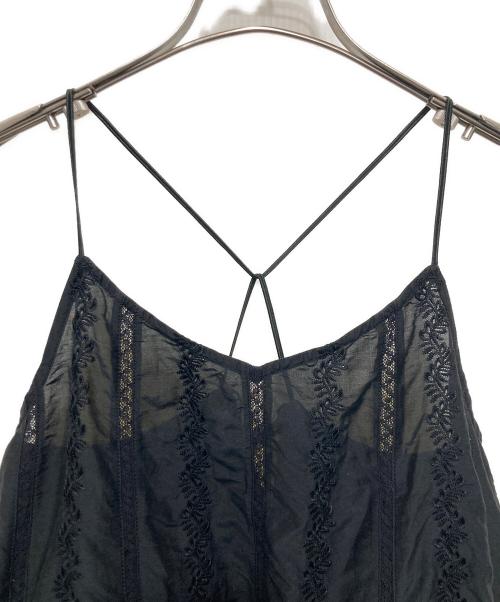 IENA（イエナ）IENA (イエナ) コットンシルクキャミソール ブラック サイズ:FREEの古着・服飾アイテム
