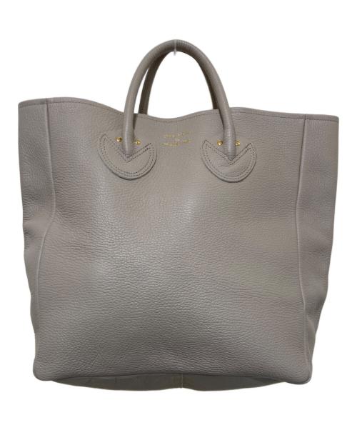 YOUNG & OLSEN The DRYGOODS STORE（ヤングアンドオルセン ザ ドライグッズストア）YOUNG & OLSEN The DRYGOODS STORE (ヤングアンドオルセン ザ ドライグッズストア) エンボス レザートート M ベージュ/ETOUPEの古着・服飾アイテム