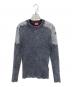 DIESEL（ディーゼル）の古着「コットン デニム切替プルオーバー ニット」｜グレー