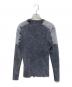DIESEL (ディーゼル) コットン デニム切替プルオーバー ニット グレー サイズ:XS：15000円