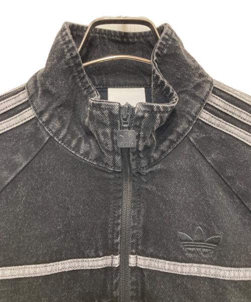 adidas（アディダス）adidas (アディダス) ファースト ブラックデニム トラックトップ ブラック サイズ:Ｍの古着・服飾アイテム